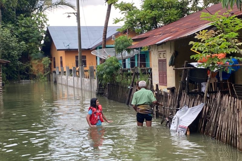 Curah Hujan Tinggi, 12 Kecamatan di Pidie Terendam Banjir